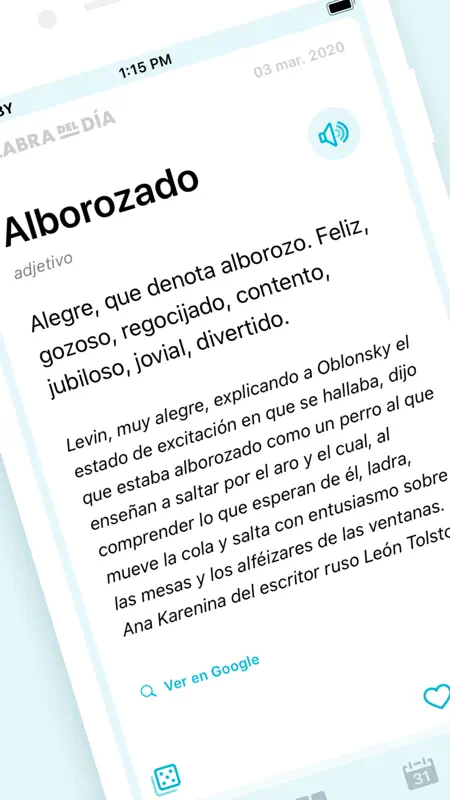 Palabra del dia — Diccionario screenshot 2 of 7
