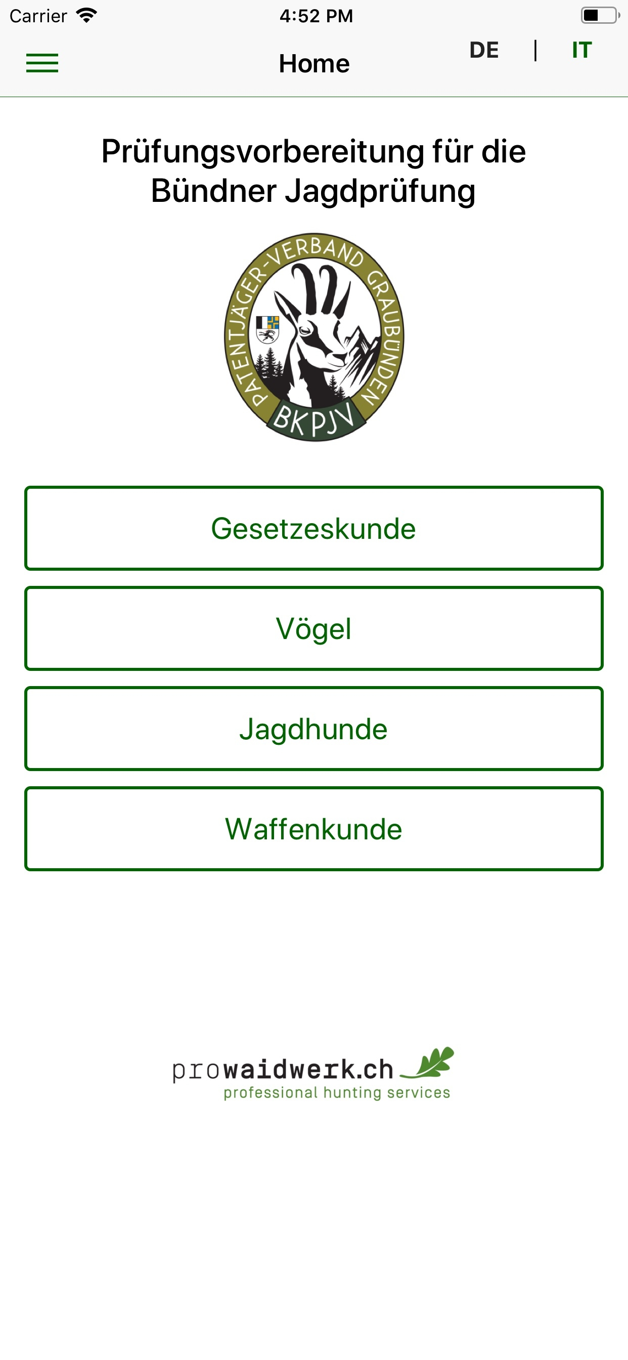 Jagdprüfung GR