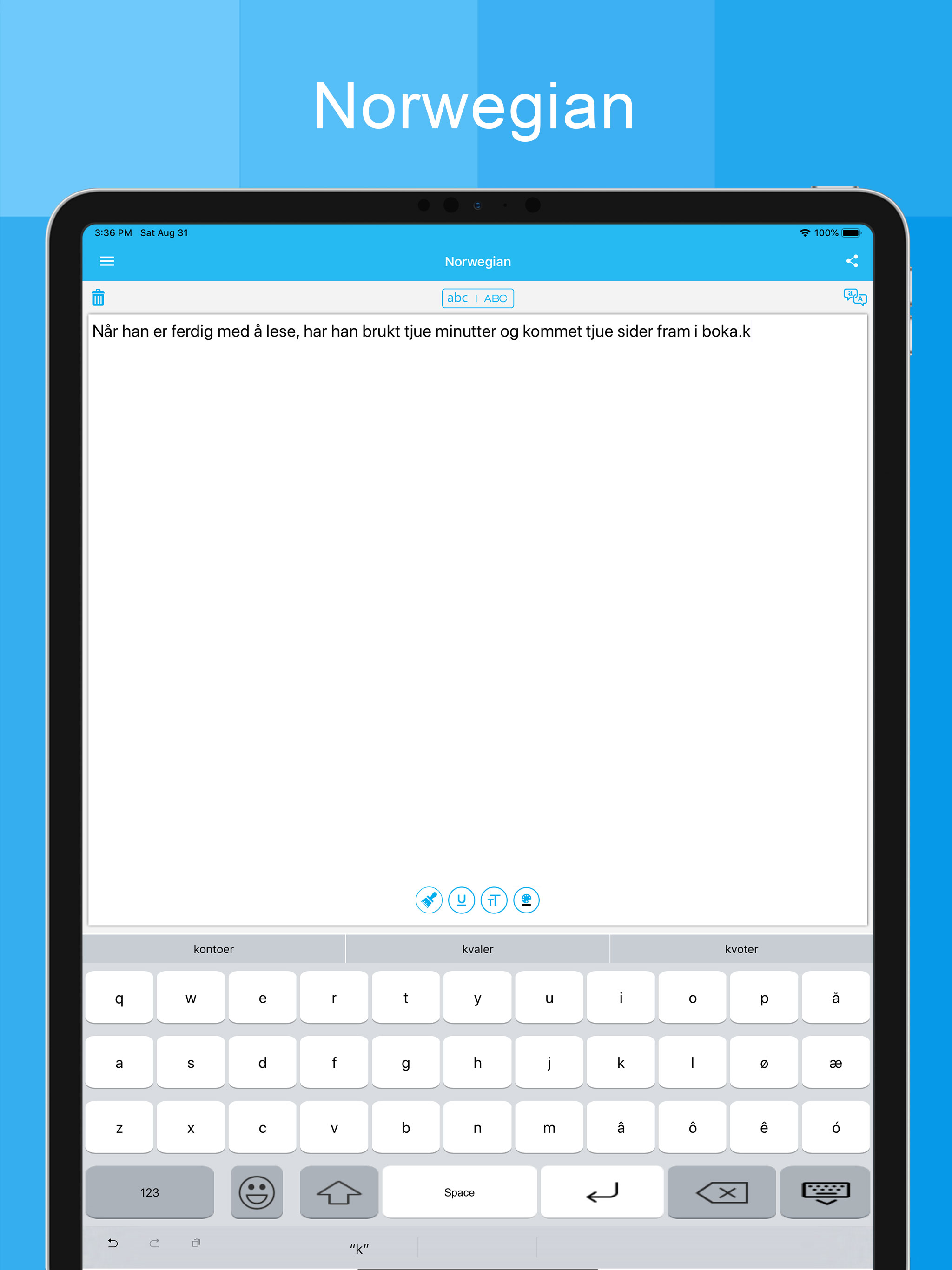 Norwegian Keyboard screenshot 7