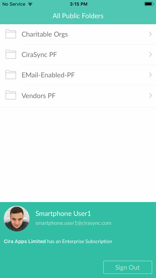#1. CiraSync Public Folders O365 (iOS) 由: CiraApps Limited
