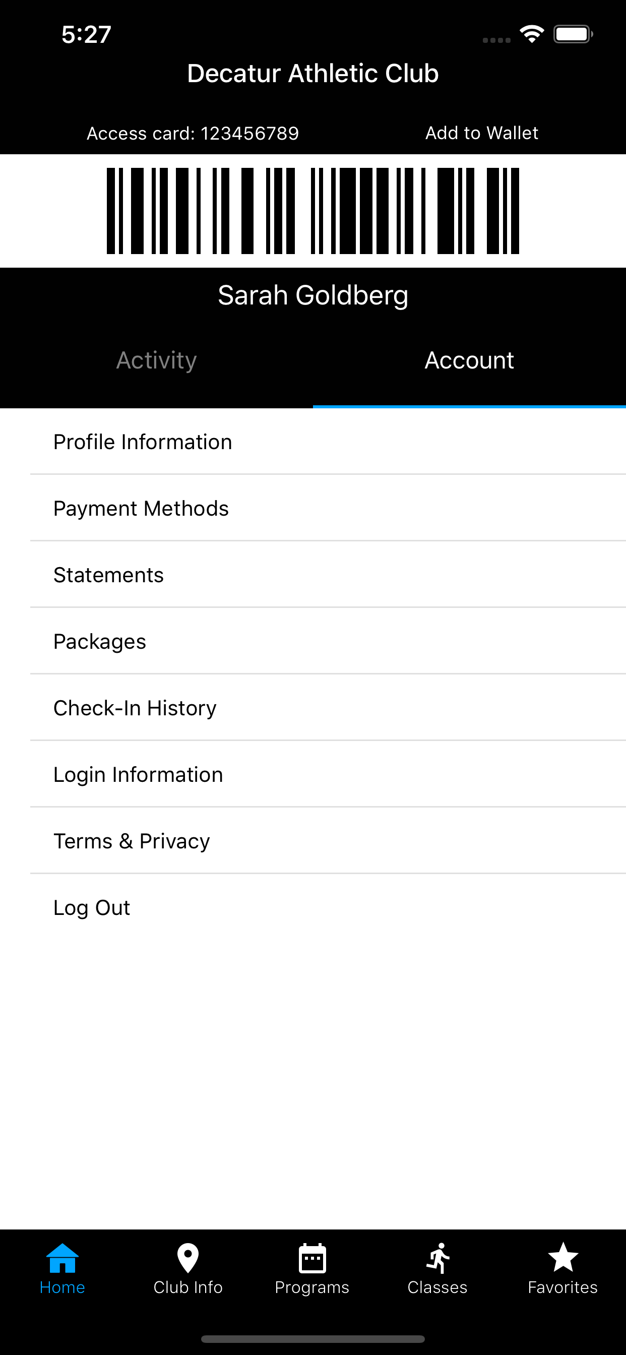 Decatur Athletic Club screenshot 3