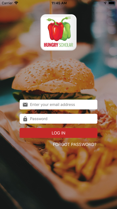 Screenshot #1 pour Hungry Scholar Delivery App