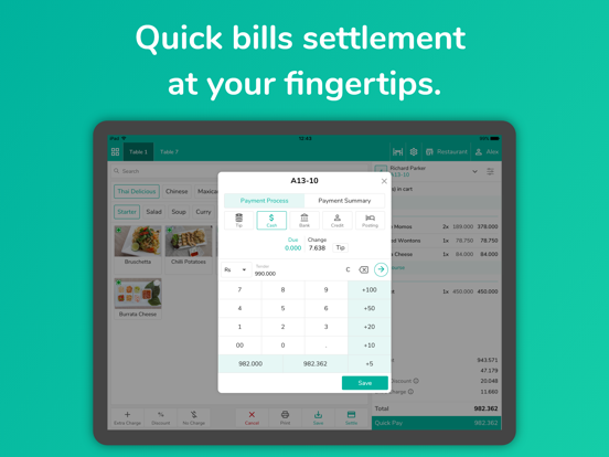 Restaurant POS App by eZee iPad screenshot 5 - Business app