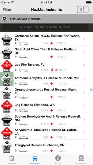 Hazmat Incidents iPhone Ekran Görüntüsü 2