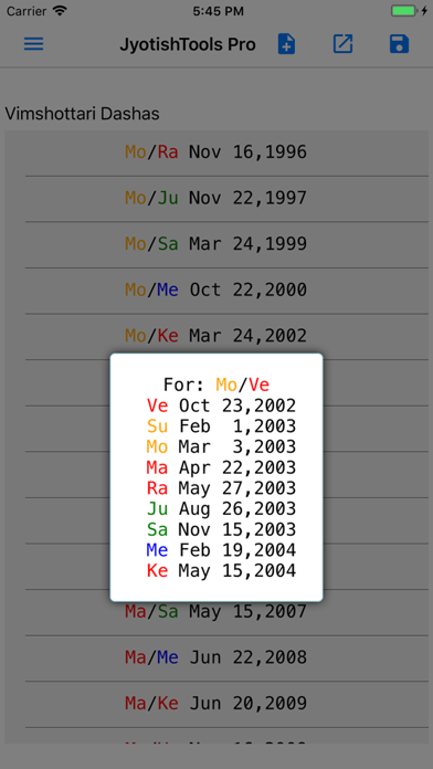JyotishToolsPro for iPhone Screenshot