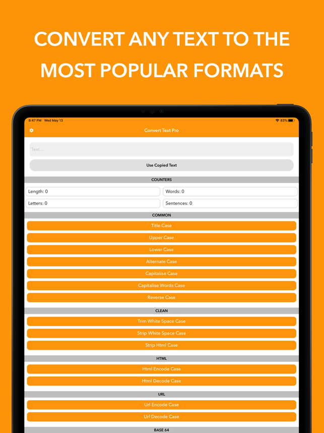 ‎Convert Text - Format Text Screenshot