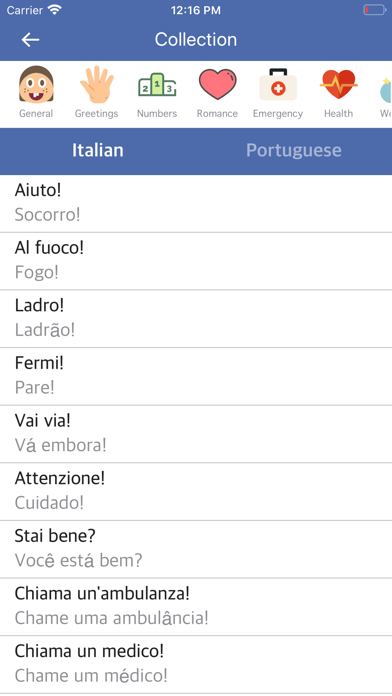 Screenshot #1 pour Italian-Portuguese Dictionary