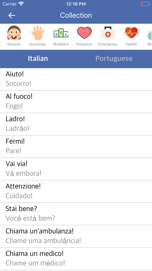 Italian-Portuguese Dictionary - 1.0 - (iOS)