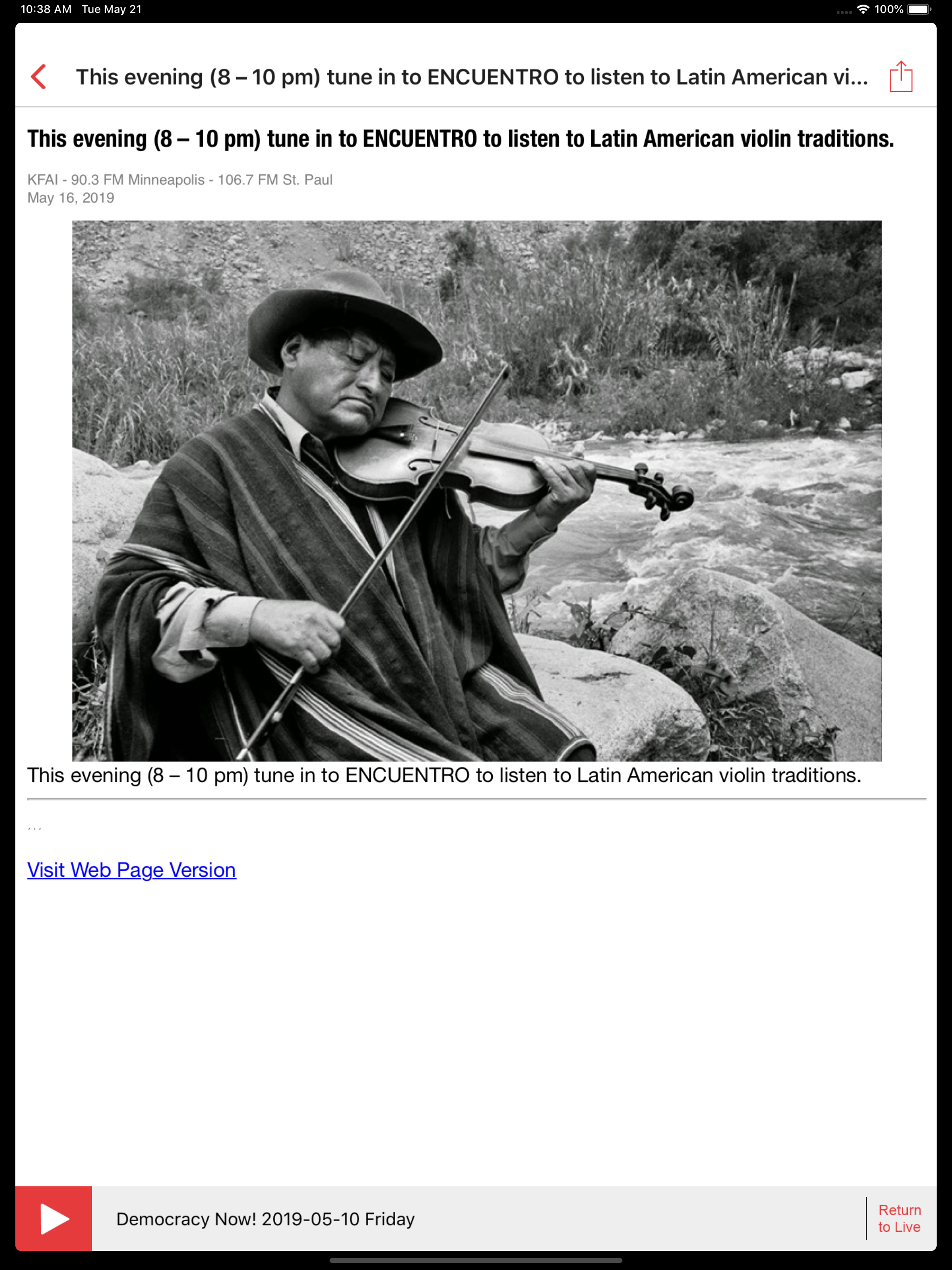 KFAI Community Radio App