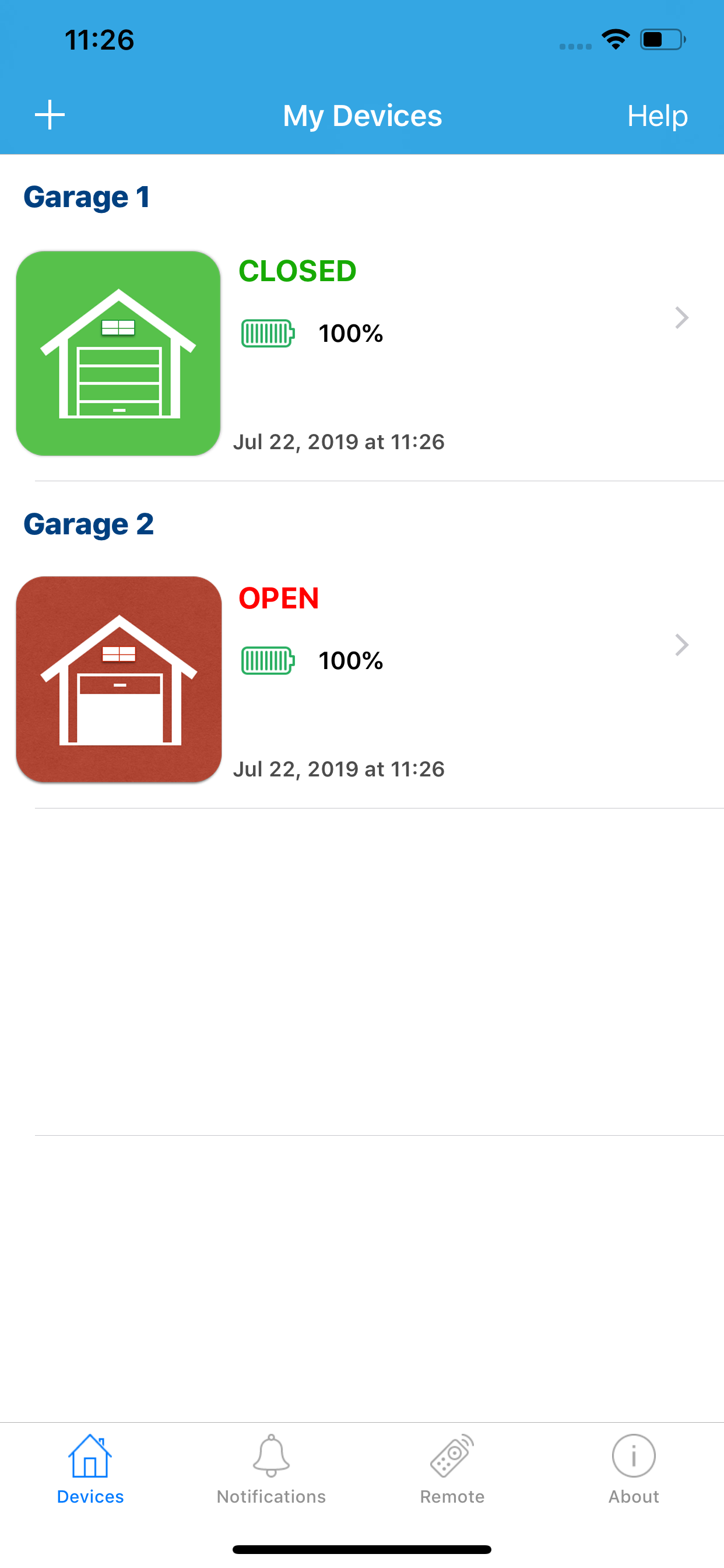 GarageDoorBuddy Monitor