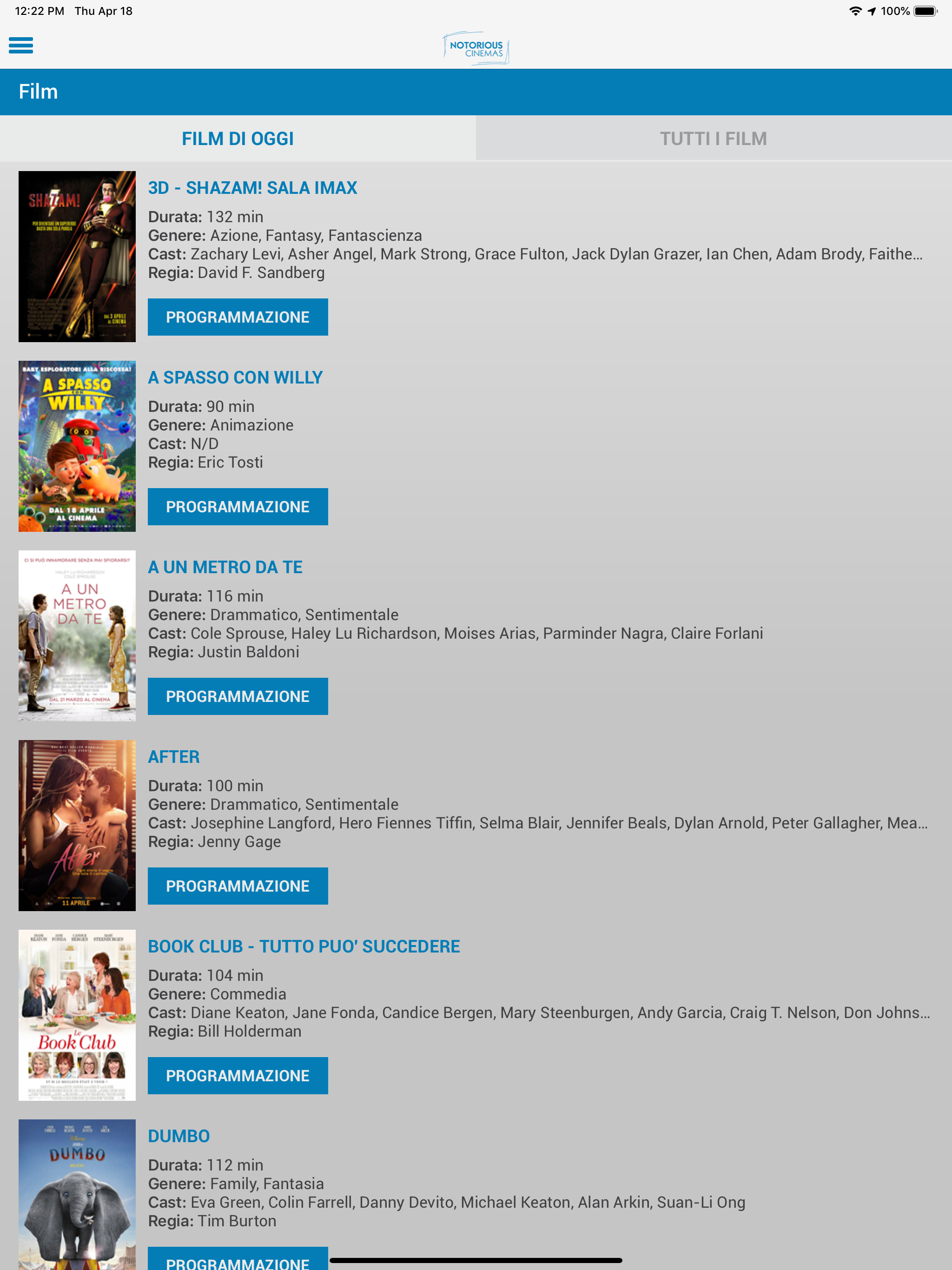Notorious Cinemas Webtic