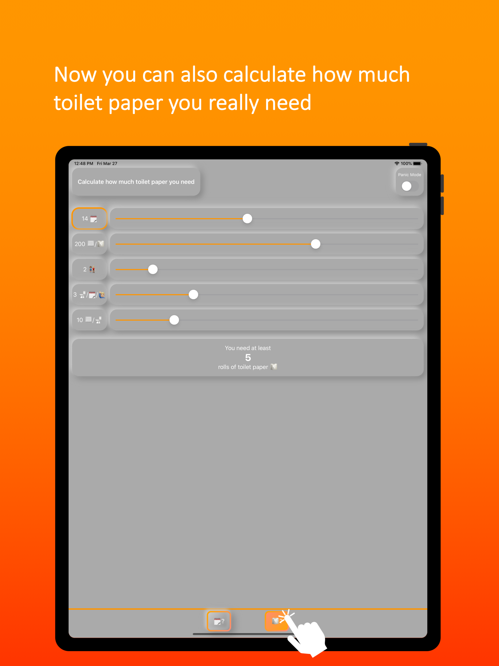 Toilet Paper Calculation screenshot 9