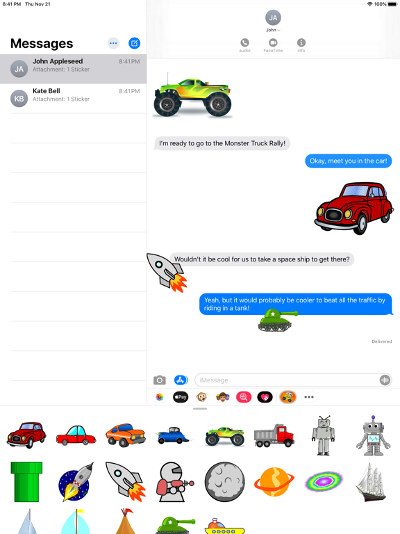 Screenshot #4 pour Sticker Fun with Vehicles