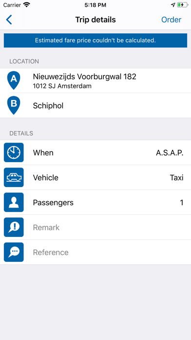 Amsterdam Transfer Company Screenshot