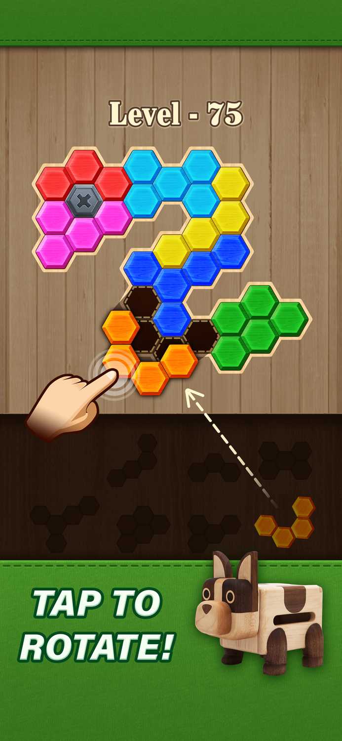 Block Hexa Puzzle Wooden Game