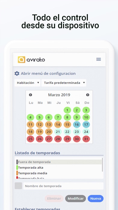 Avirato Gestión Hotelera Screenshot