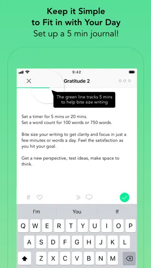 Скриншот WriteUp - Guided Daily Journal на iPhone 2