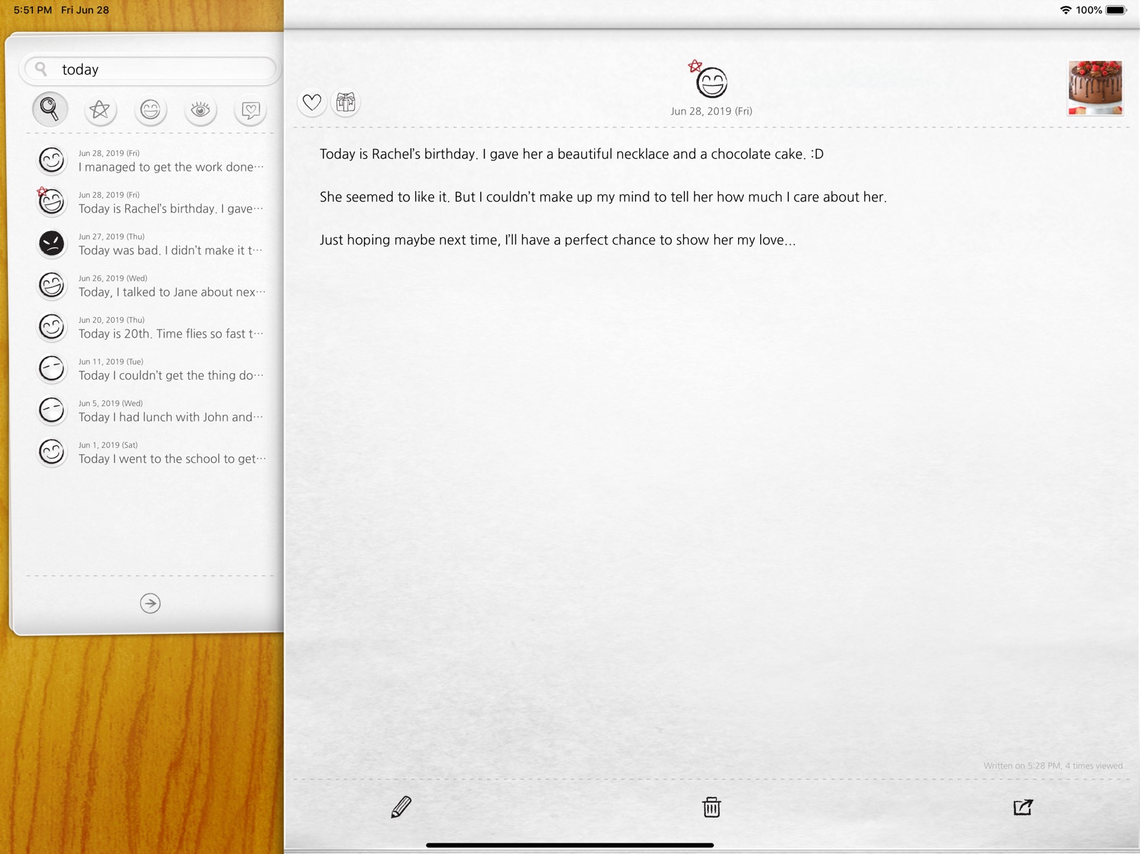 My Wonderful Days Journal ipad screenshot 4