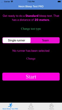 Game screenshot Neon Bleep Test PRO mod apk