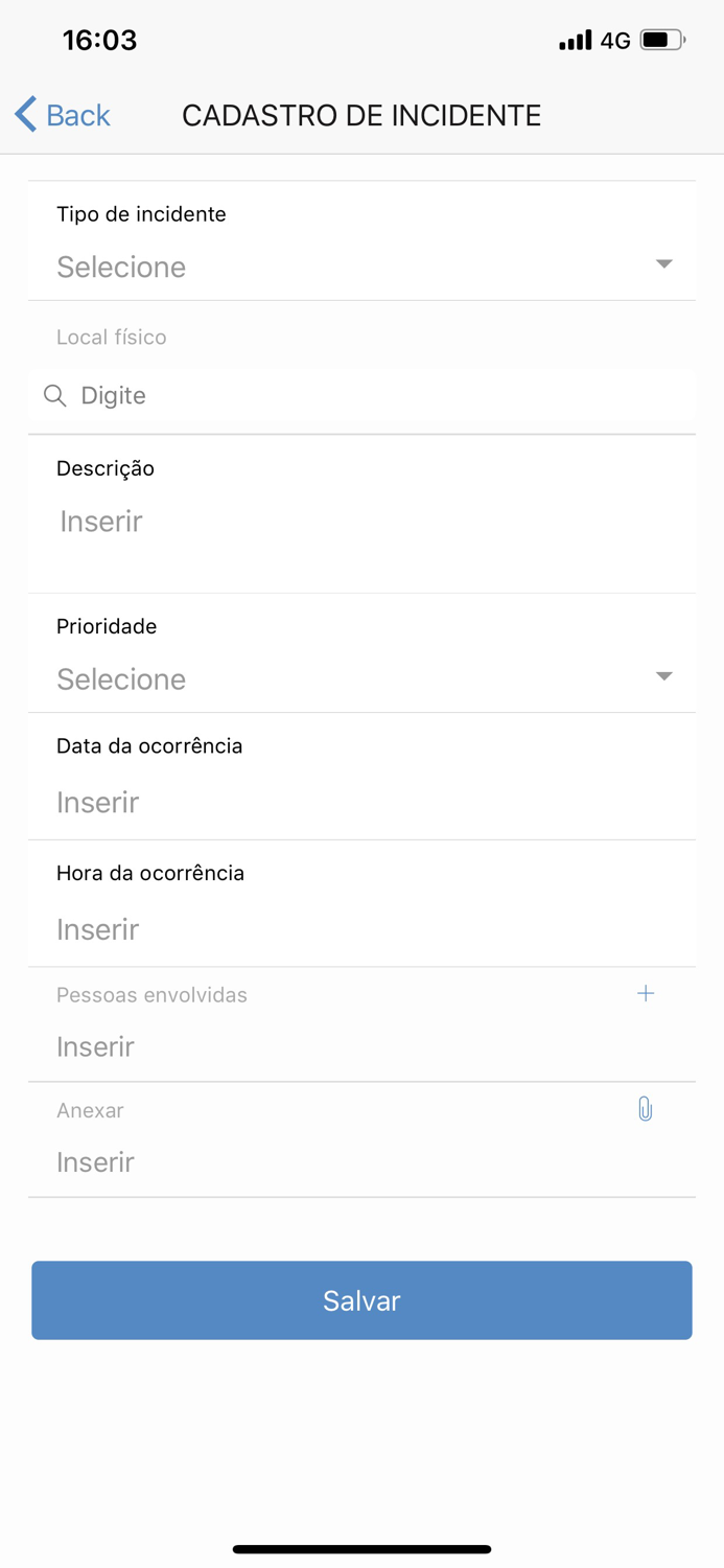 Gestão de Incidentes Mobile