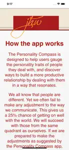 JHW Personality Compass screenshot #3 for iPhone