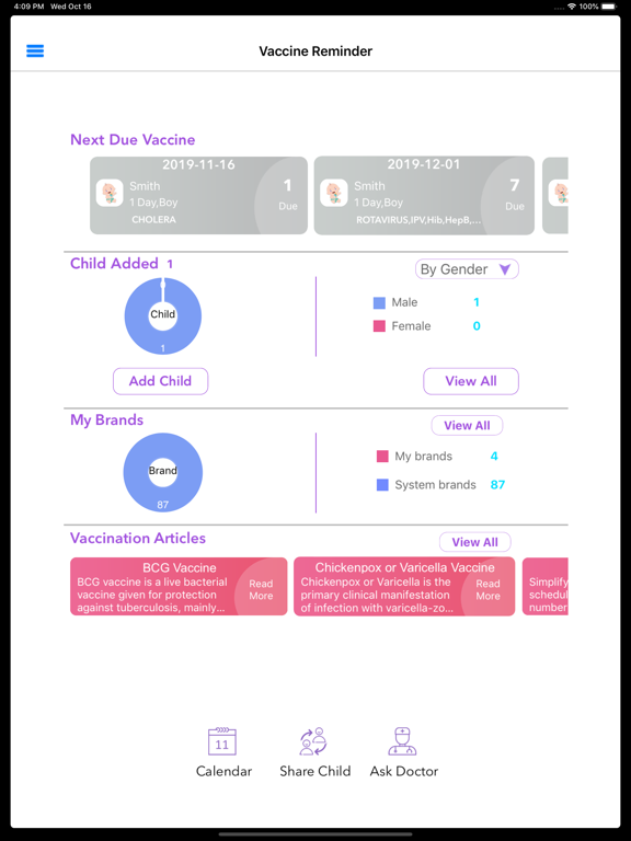 Screenshot #4 pour Vaccine Reminder - Pediatrics