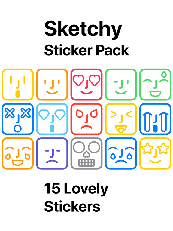 Instaface - Sticker Pack iPad screenshot 1 - Social Networking app