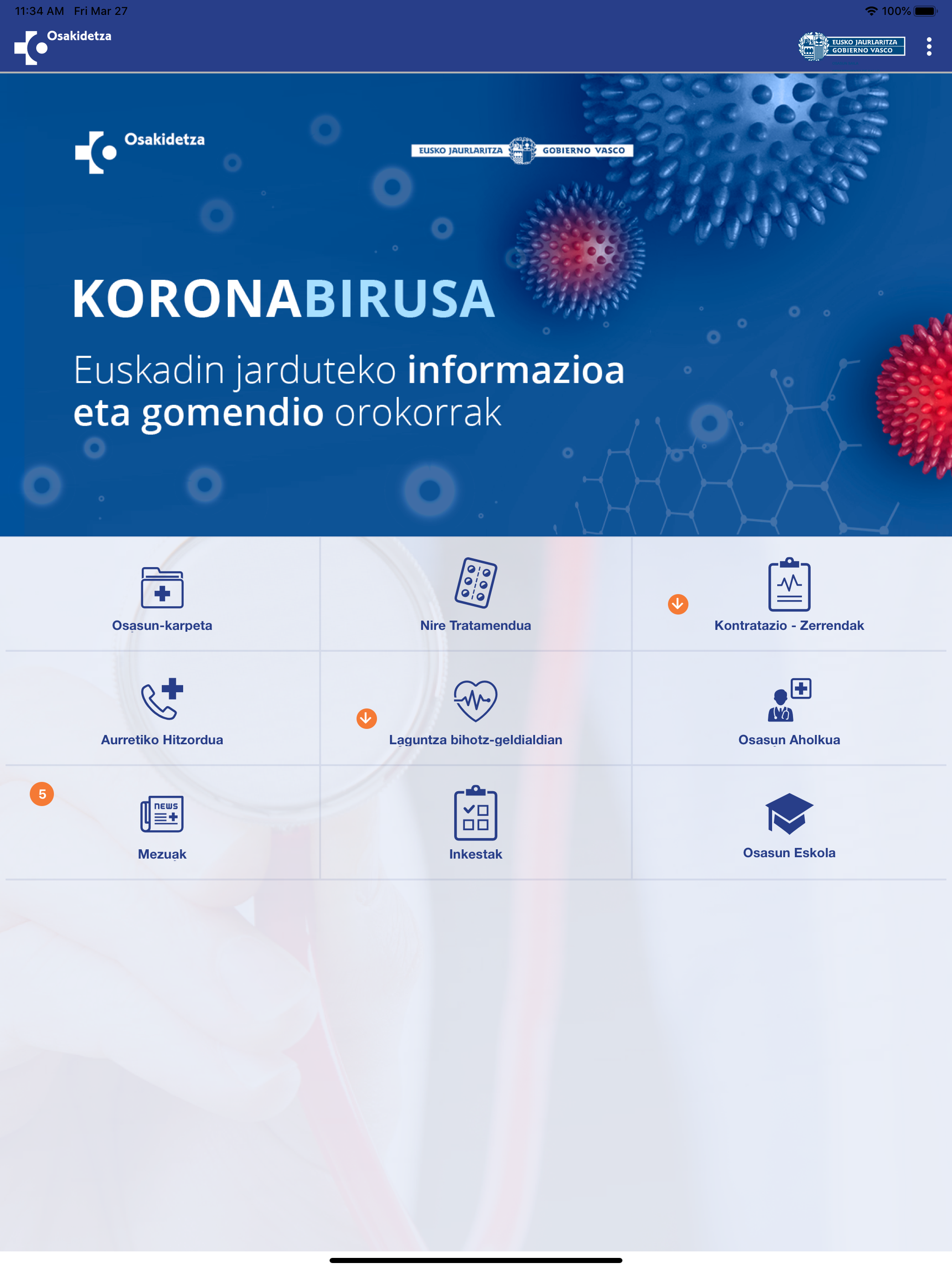 Portal Móvil Osakidetza