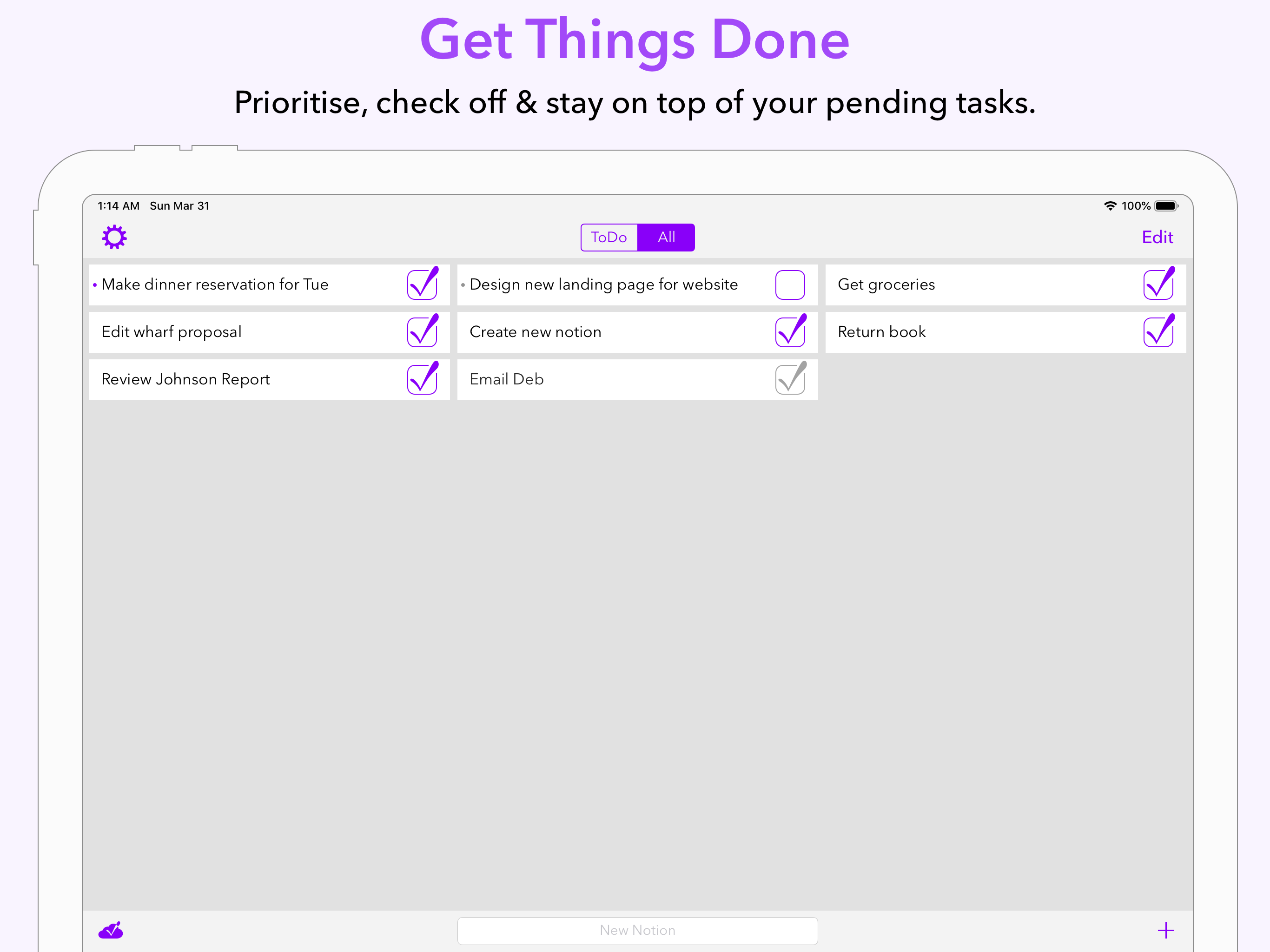 Notions Task Manager