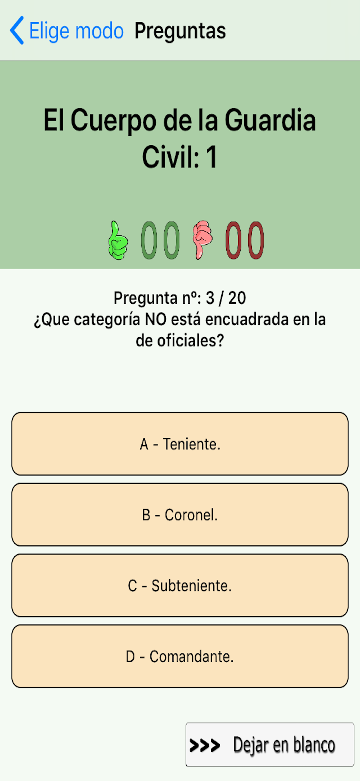 TestOpos Guardia Civil 2020