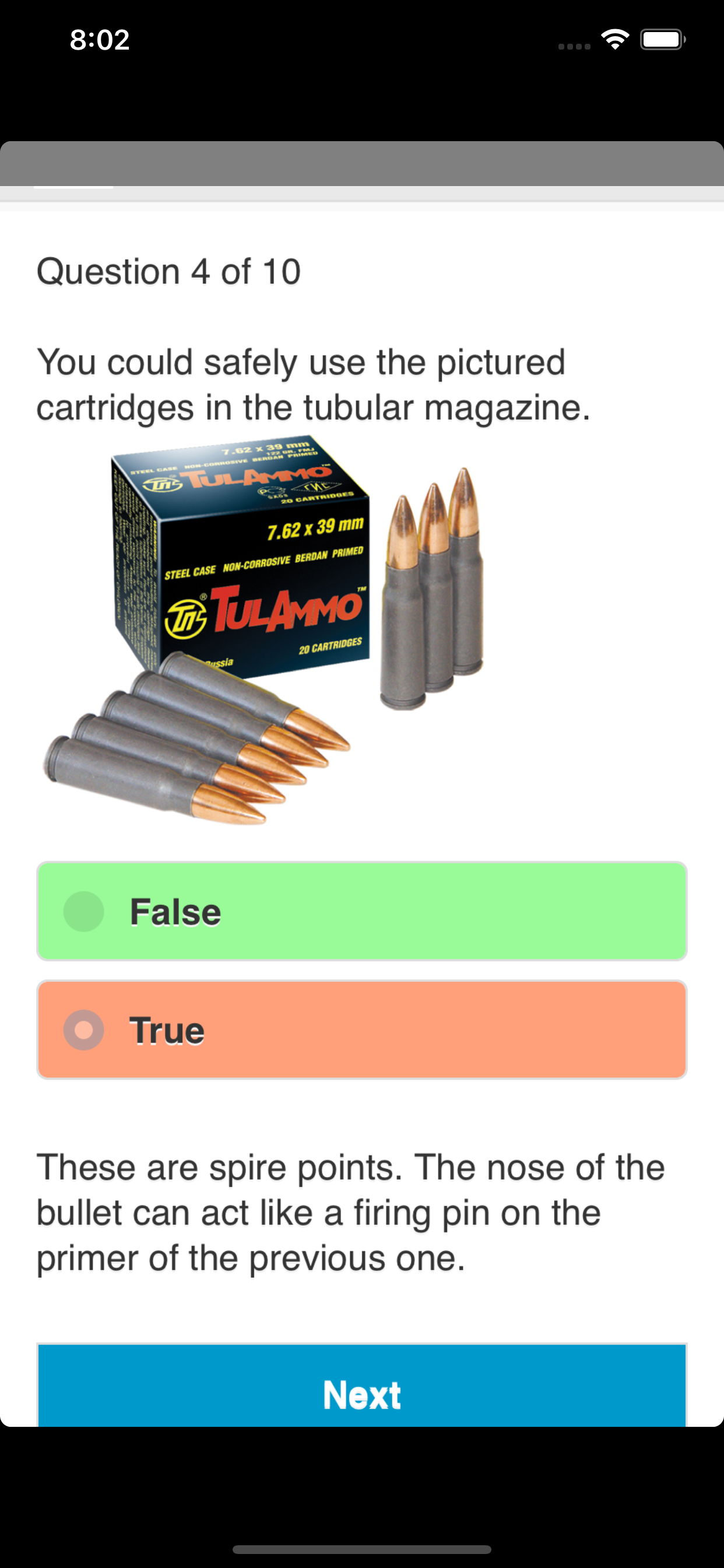 California Firearms Test