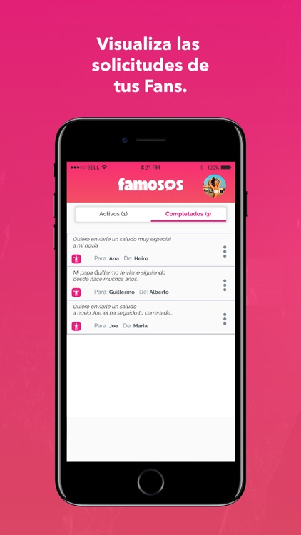 Famosos - Crea experiencias