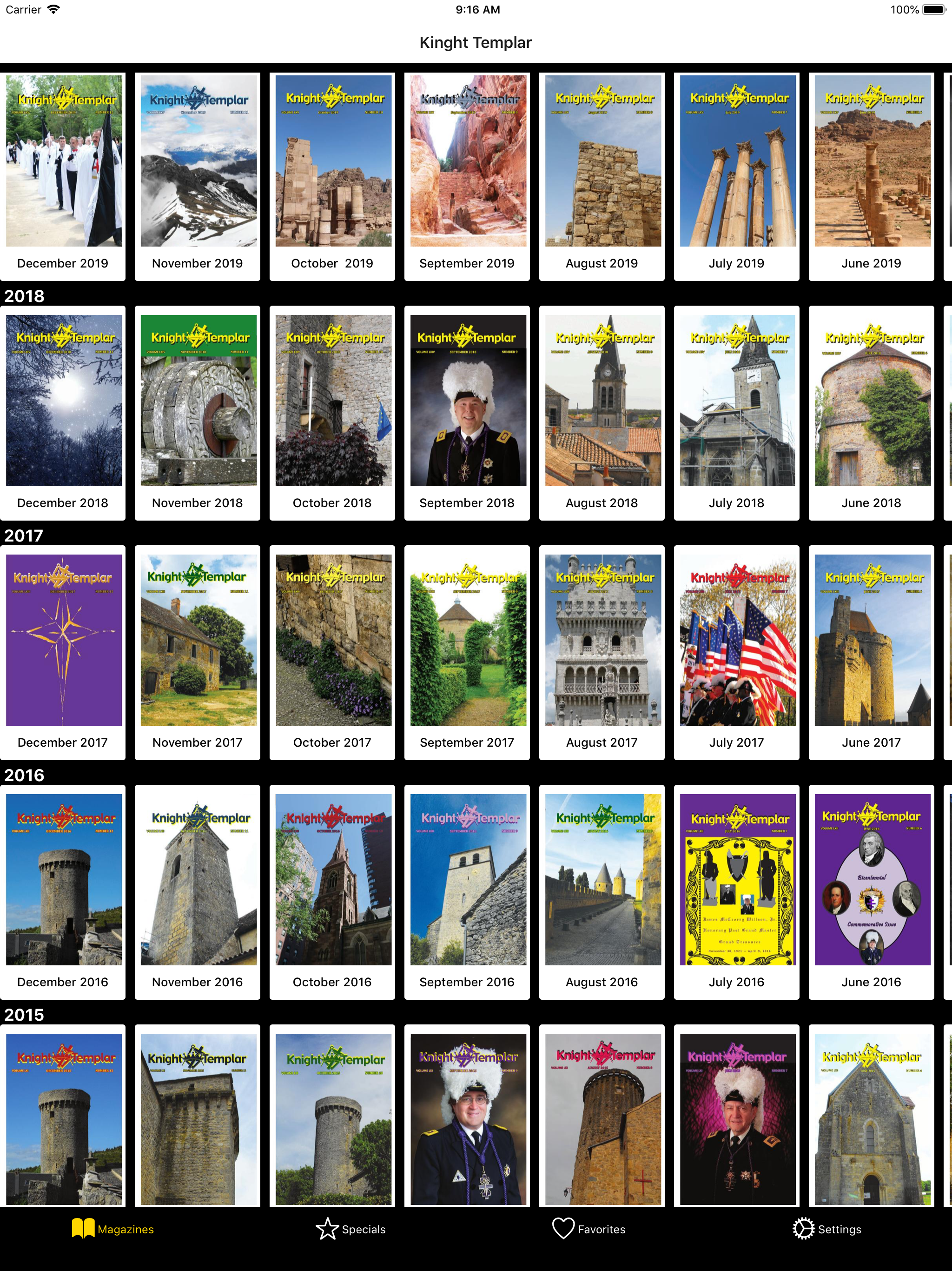 Knight Templar Magazine
