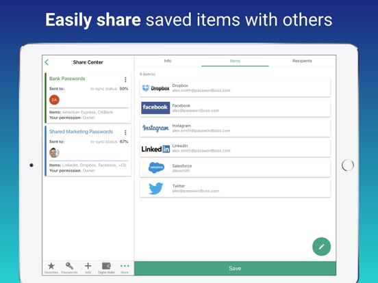 Password Boss Password Manager iPad screenshot 5 - Productivity app
