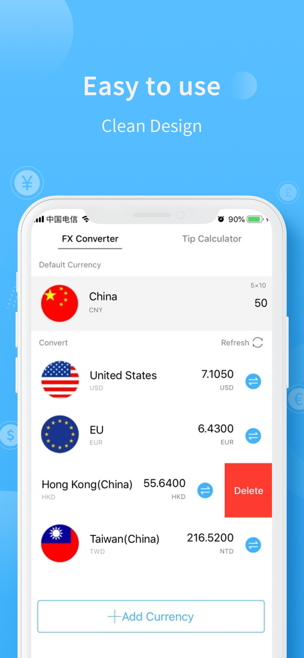 Calc Plus: Calculate FX & Tip