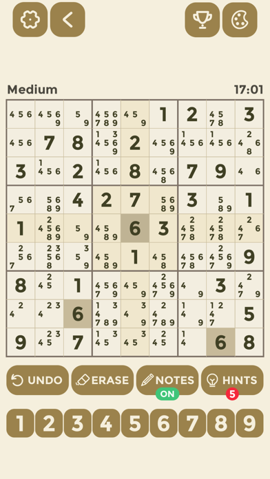 Sudoku :-) iPhone screenshot