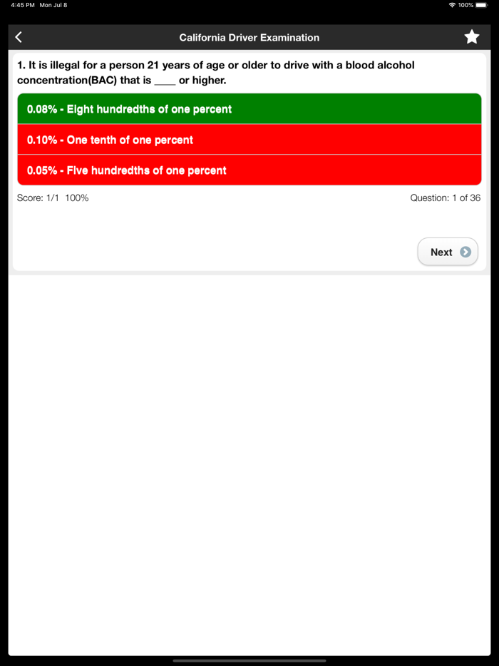 CA DMV Permit Test Now