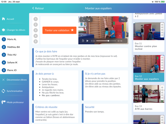 gymtop iPad screenshot 3 - Sports app