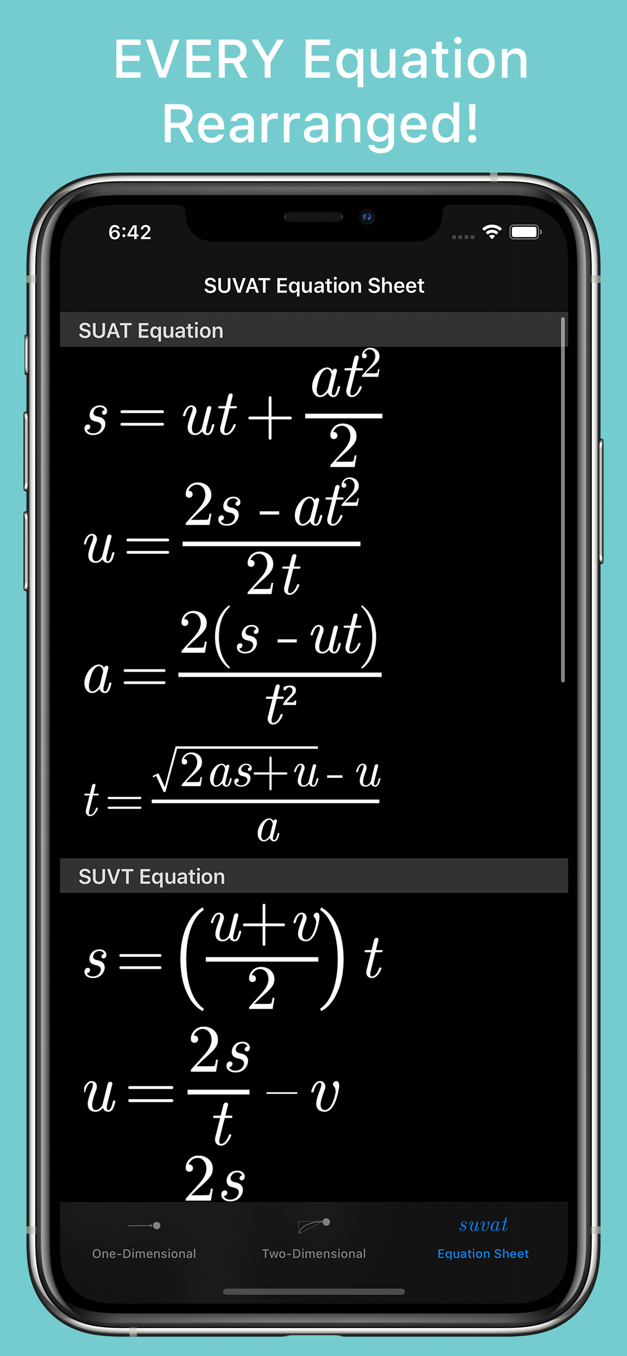 SUVAT Solver screenshot 5