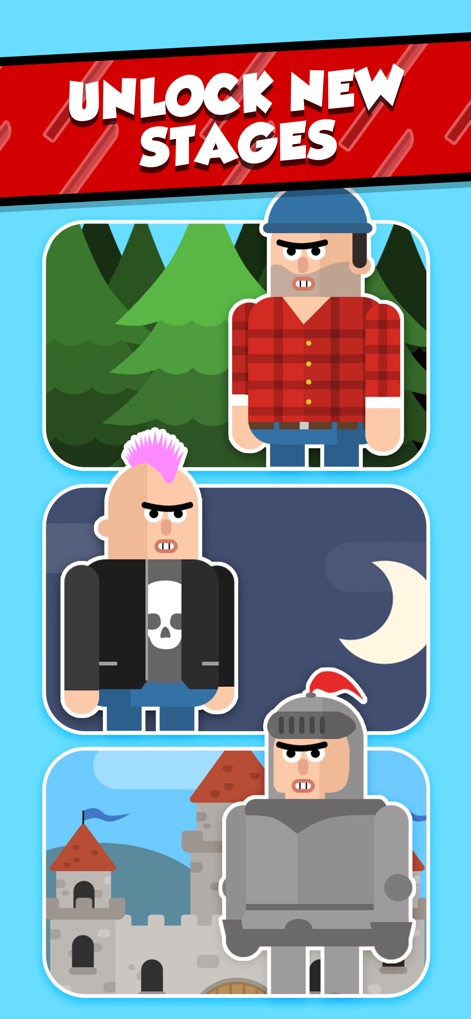 Mr Ninja - Slicey Puzzles - Discover the game's expansive content through a preview of diverse environments, including the rustic forest stage and the grand castle backdrop.