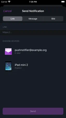 PushNotifier Client screenshot 2