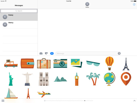 Screenshot #2 for Travel Stickers Pack