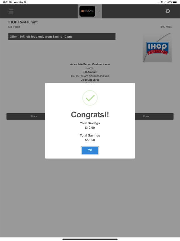 VIP Shop & Dine 4Less Card iPad screenshot 5 - Food & Drink app