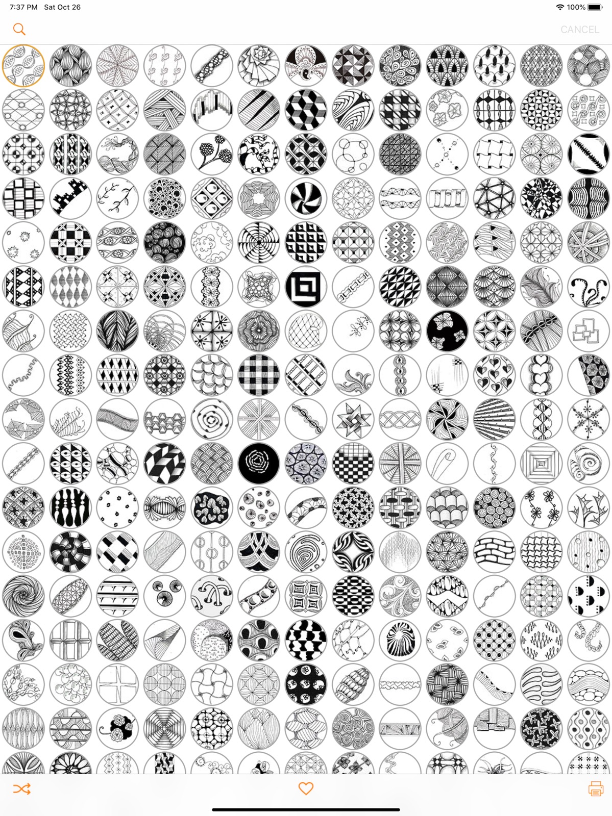 Tangle Patterns Mega Pack ipad screenshot 1