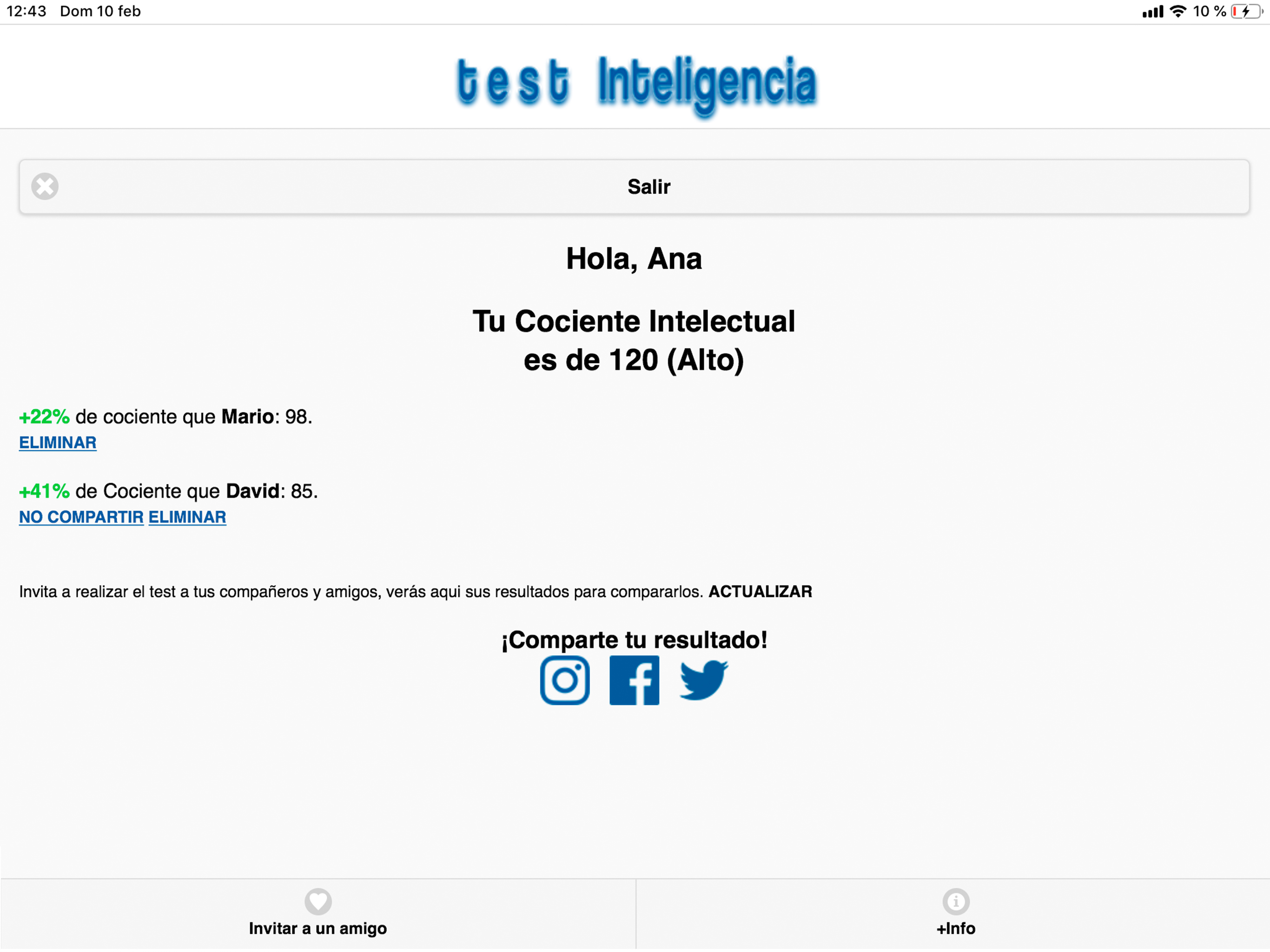 Test Inteligencia