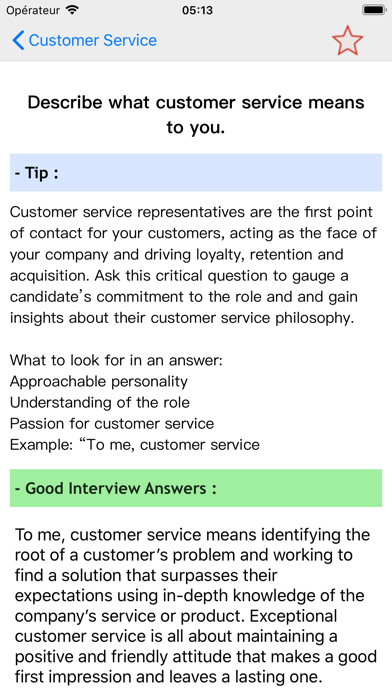 Interview Guid 2020 Q / A iPhone screenshot