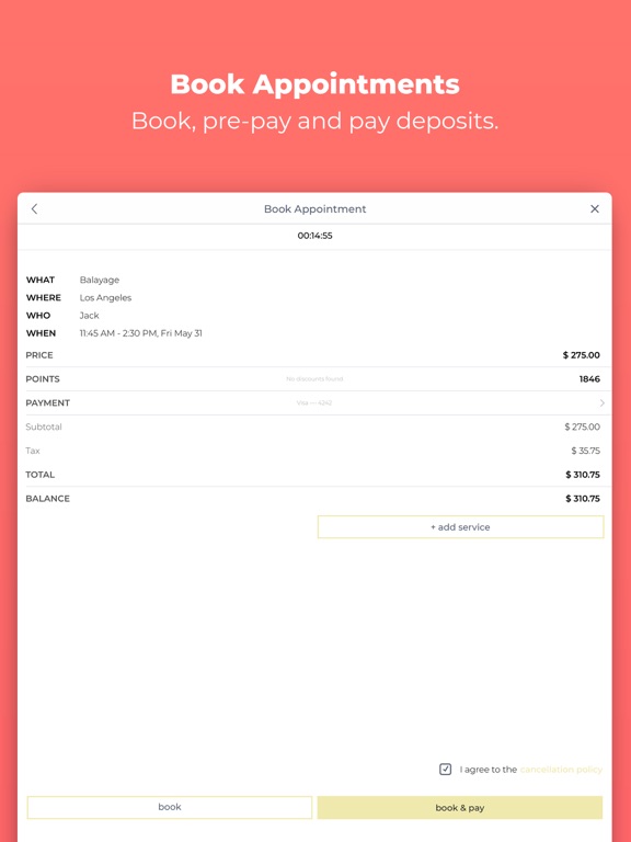 Cojilio Booking iPad screenshot 4 - Business app
