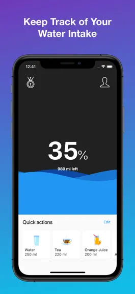 Game screenshot Daily Water Tracker & Reminder mod apk