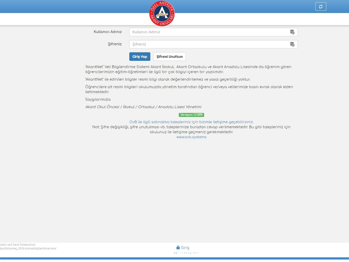 Akantnet Kolej Otomasyonu