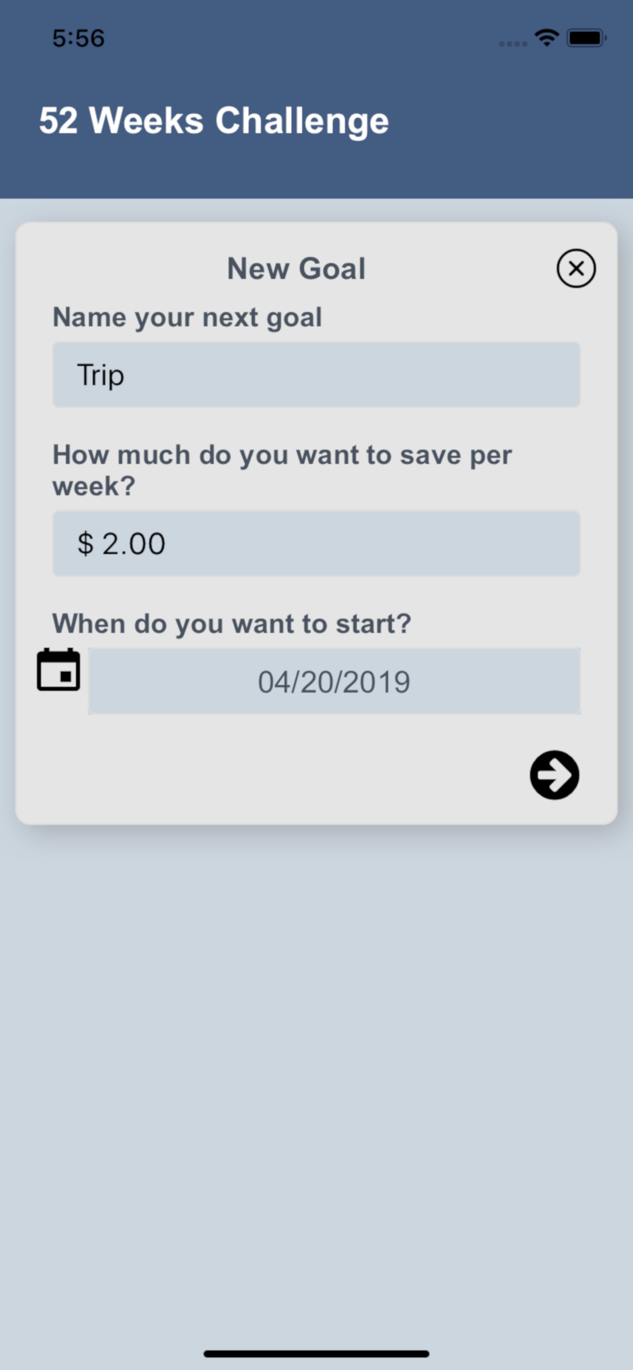 52 Weeks Challenge